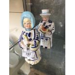 2 Victorian nodding ceramic figures Catalogue only, live bidding available via our website. If you