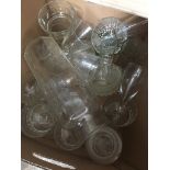 Box of glassware Catalogue only, live bidding available via our website. If you require P&P please