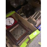 2 boxes of clocks. Catalogue only, live bidding available via our website. If you require P&P please