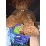 A bag of soft toys Catalogue only, live bidding available via our website. If you require P&P please