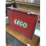 An empty vintage Lego box Catalogue only, live bidding available via our website. If you require P&P
