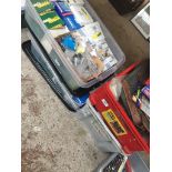4 boxes of misc tools, cable clips, etc. Catalogue only, live bidding available via our website.