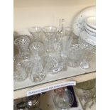 Approx 25 pieces of crystal including Stuart and Webb Corbett Catalogue only, live bidding available