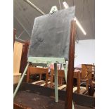 A childrens chalk board stand Catalogue only, live bidding available via our website. If you require