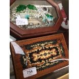 Two Jewellery boxes and contents Catalogue only, live bidding available via our website. If you