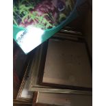 A box of picture frames and a jigsaw puzzle Catalogue only, live bidding available via our