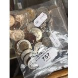 A quantity of foreign coins Catalogue only, live bidding available via our website. If you require
