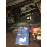 A cased cordless drill and an air brush Catalogue only, live bidding available via our website. If