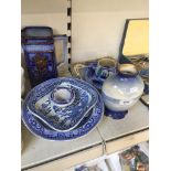 Mainly blue pottery and plates Catalogue only, live bidding available via our website. If you