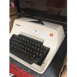 An Olympia typewriter Catalogue only, live bidding available via our website. If you require P&P