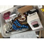 Tub of costume jewellery Catalogue only, live bidding available via our website. If you require P&