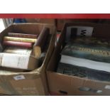 Two boxes of books Catalogue only, live bidding available via our website. If you require P&P please