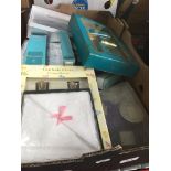 A box of bathroom products gift sets Catalogue only, live bidding available via our website. If