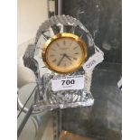 Small waterford glass clock Catalogue only, live bidding available via our website. If you require