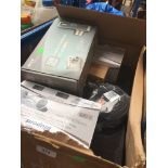 A box with CCTV system and a digi camera Catalogue only, live bidding available via our website.