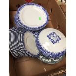 Helba blue and white dinner ware Catalogue only, live bidding available via our website. If you