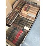 A box of leather bound books. Catalogue only, live bidding available via our website. If you require