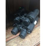 Two binoculars, Rocjtrail 10-30x60 & Bak4 10x50 Catalogue only, live bidding available via our