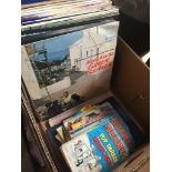 A box of LP records. Catalogue only, live bidding available via our website. If you require P&P