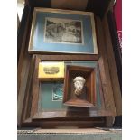 A box of pictures, etc. Catalogue only, live bidding available via our website. If you require P&P