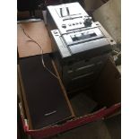 A Panasonic CD stereo system with speakers and remote, model number SA-PM17 Catalogue only, live