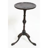 A George III mahogany wine table, height 48cm.
