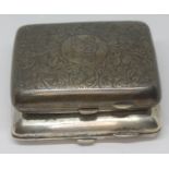 Two hallmarked silver cigarette cases, wt. 7oz.