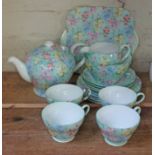 A Shelley Melody sixteen piece tea service.