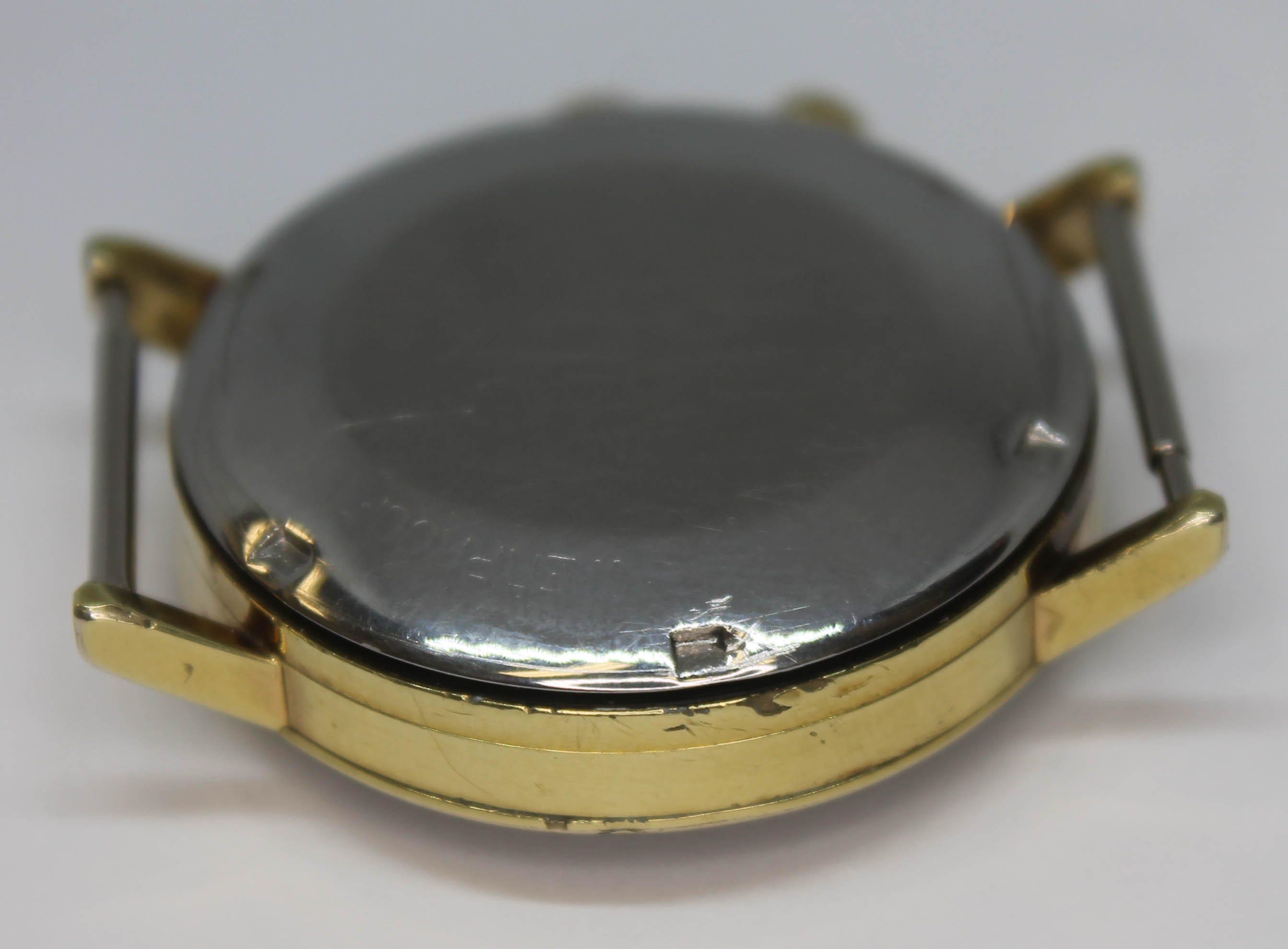 A 1966 gold plated Omega Seamaster chronograph 105.005-65 having signed silvered dial, hour - Image 4 of 8