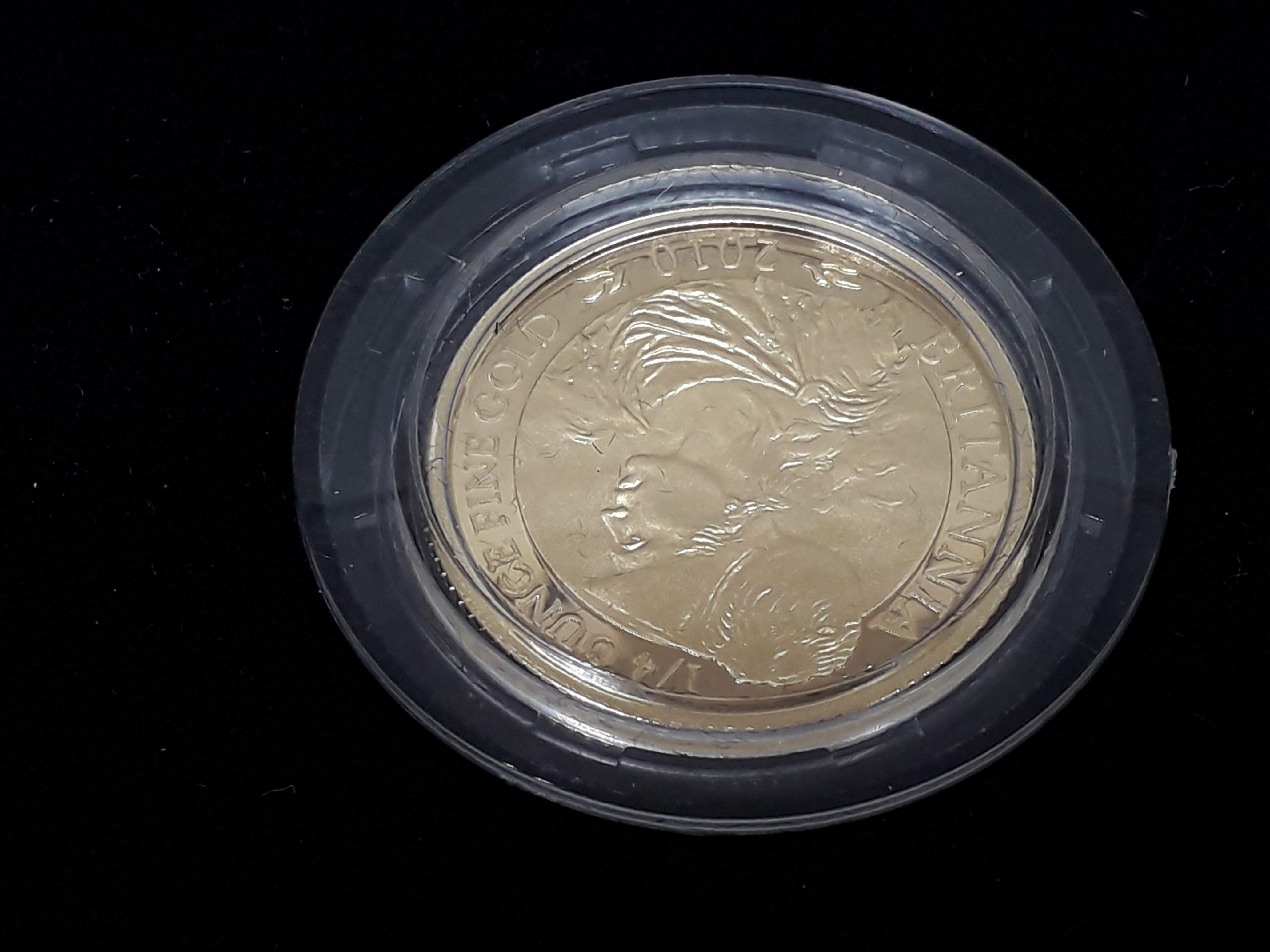 Elizabeth II Royal Mint 2010 Britannia Three Coin Gold Proof Set comprising £10, £25 & £50, 0.9167 - Image 3 of 7