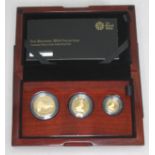 Elizabeth II Royal Mint The Britannia 2014 Collection Premium Three Coin Gold Proof Set