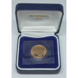 Elizabeth II 2000 sovereign, boxed.