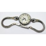 A vintage ladies Jaeger Le-Coultre wristwatch, case diameter 20mm, with hallmarked 9ct gold strap,