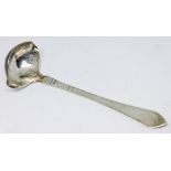 A Georg Jensen silver ladle, length 12.5cm.