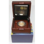 Elizabeth II Royal Mint The Royal Arms 2015 £1 Gold Proof Coin, 916.7 fineness, wt. 19.619g, reverse