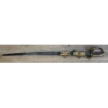 A 19th century officer's dress sword, the blade marked 'Henry Wilkinson Pall Mall London' and number