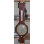 A large George III mahogany barometer, the dial signed 'Jones Gray & Keen Strand Liverpool',