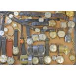 A collection of 35 gents and ladies mechanical wristwatches including Langendorf, Oris, Rotary,