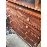 A mahogany chest of drawers Catalogue only, live bidding available via our website. Please note if
