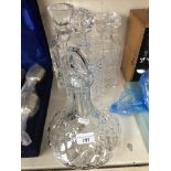 A ships decanter and 3 others Catalogue only, live bidding available via our website. Please note if
