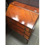 A mahogany bureau Catalogue only, live bidding available via our website. Please note if you require