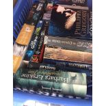 A crate of books Catalogue only, live bidding available via our website. Please note if you