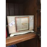 A vintage Ollivant & Botsford Manchester marble mantel clock by Elliott. Catalogue only, live
