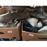 2 boxes of various boots and shoes Catalogue only, live bidding available via our website. Please