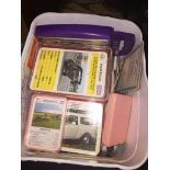 A tub of vintage trump cards Catalogue only, live bidding available via our website. Please note