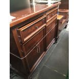 A continental style sideboard Catalogue only, live bidding available via our website. Please note if