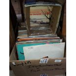 A box of Lps and a box of vinyl singles Catalogue only, live bidding available via our website. If