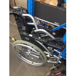 A folding wheelchair Catalogue only, live bidding available via our website. Please note if you