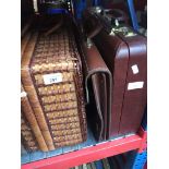 2 briefcases and a picnic basket Catalogue only, live bidding available via our website. Please note