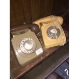 2 vintage house telephones. Catalogue only, live bidding available via our website. Please note if